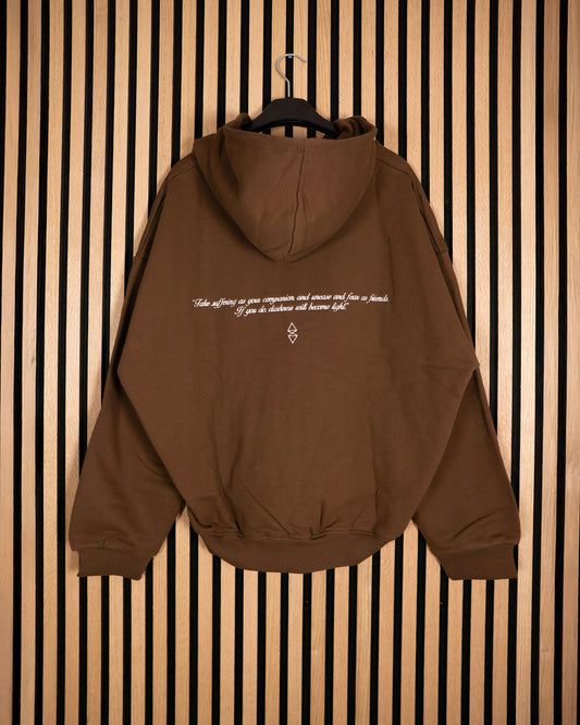 Brown Zip-Hoodie