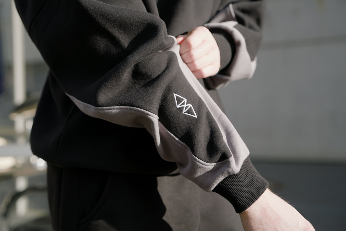 DAY ONE two-tone hoodie